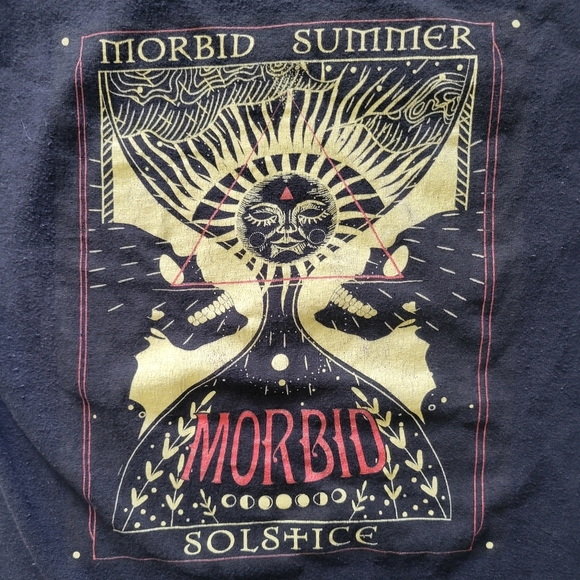 Limited Edition Morbid Podcast Fan Tee Summer Solstice Size Women's Small #Goth - Picture 1 of 2